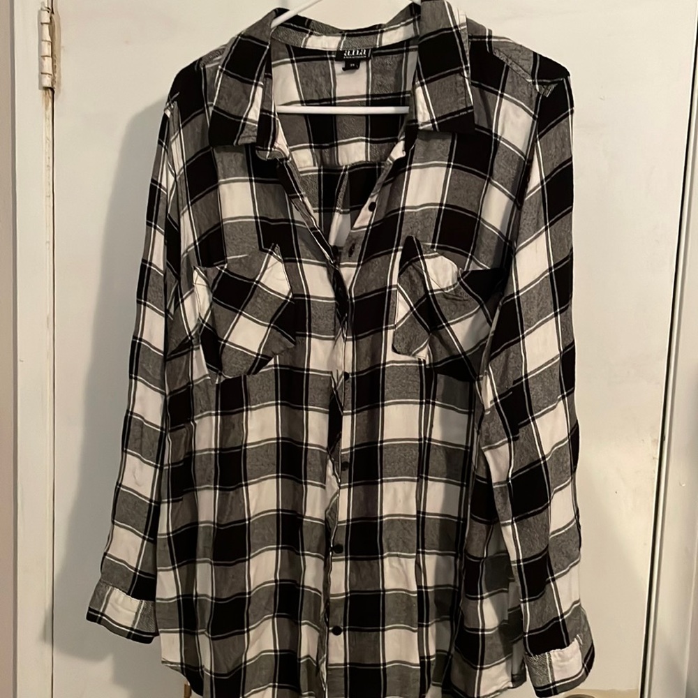 Ana plaid long sleeve shirt size 2xl